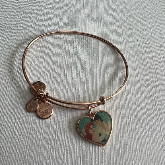 Alex and Ani Jewelry - Alex & Ani Disney rose gold Ariel & Eric bangle